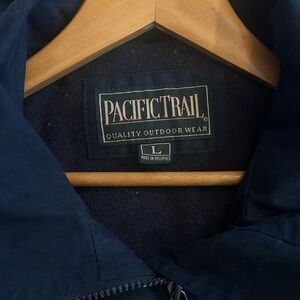 VINTAGE Pacific Trail UNISEX Dark Blue Performance Jacket with Hood